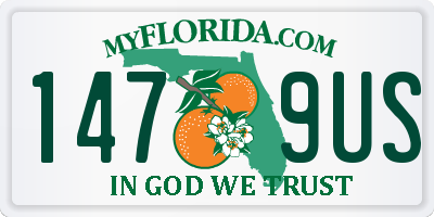 FL license plate 1479US