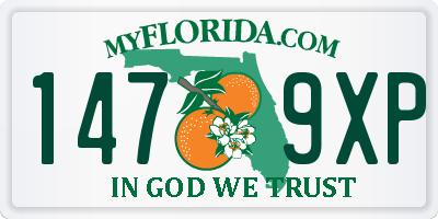 FL license plate 1479XP