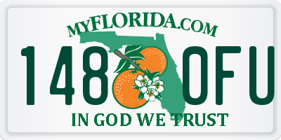 FL license plate 1480FU