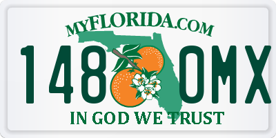 FL license plate 1480MX