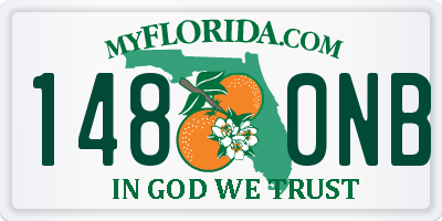 FL license plate 1480NB