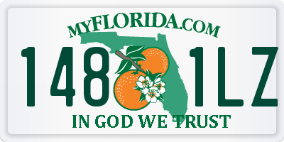 FL license plate 1481LZ