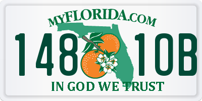 FL license plate 1481OB