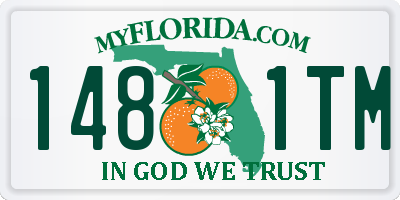 FL license plate 1481TM