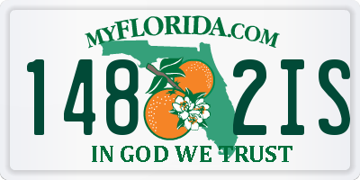 FL license plate 1482IS