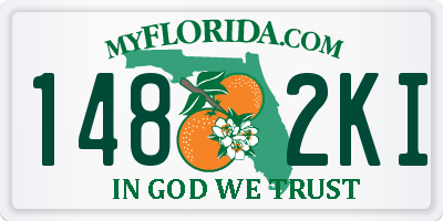 FL license plate 1482KI