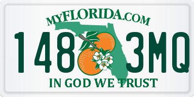 FL license plate 1483MQ