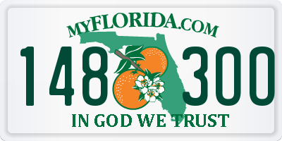 FL license plate 1483OO