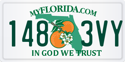 FL license plate 1483VY