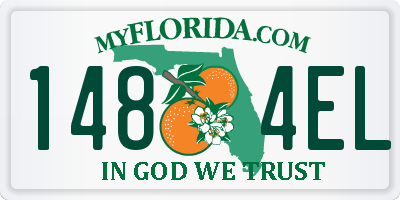 FL license plate 1484EL
