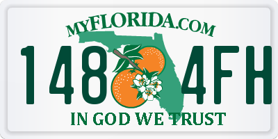 FL license plate 1484FH