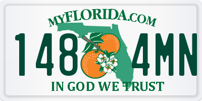 FL license plate 1484MN