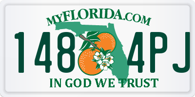 FL license plate 1484PJ
