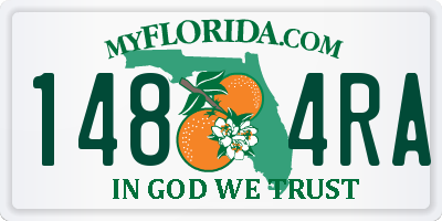 FL license plate 1484RA