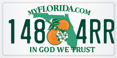 FL license plate 1484RR