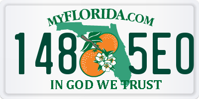 FL license plate 1485EO