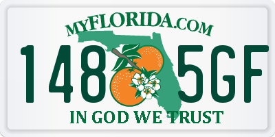 FL license plate 1485GF