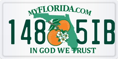 FL license plate 1485IB