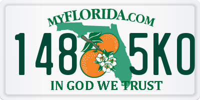 FL license plate 1485KO
