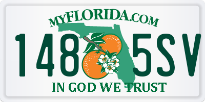 FL license plate 1485SV