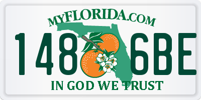 FL license plate 1486BE