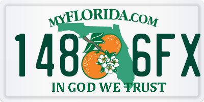FL license plate 1486FX