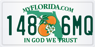 FL license plate 1486MQ