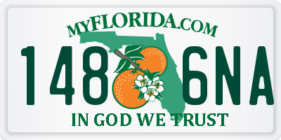 FL license plate 1486NA