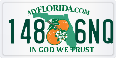 FL license plate 1486NQ