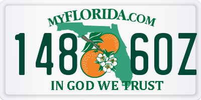 FL license plate 1486OZ