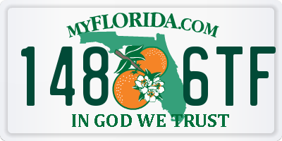 FL license plate 1486TF