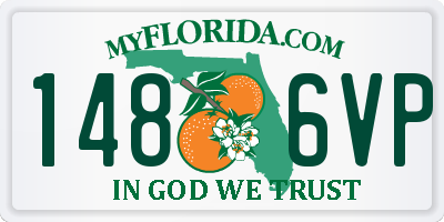 FL license plate 1486VP