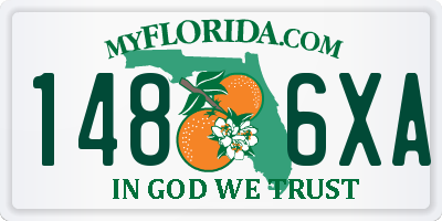FL license plate 1486XA