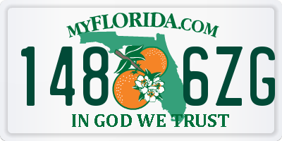 FL license plate 1486ZG