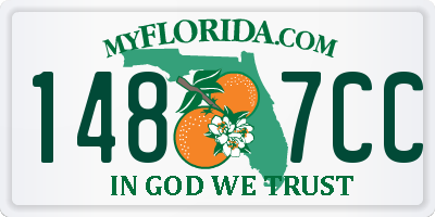 FL license plate 1487CC