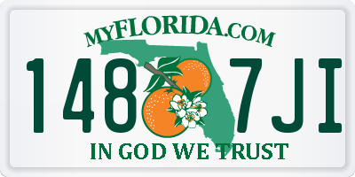 FL license plate 1487JI