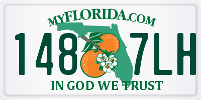 FL license plate 1487LH