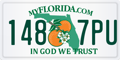 FL license plate 1487PU