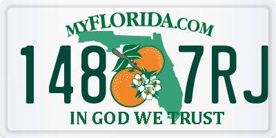 FL license plate 1487RJ
