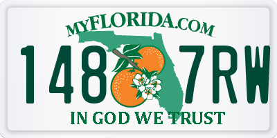 FL license plate 1487RW