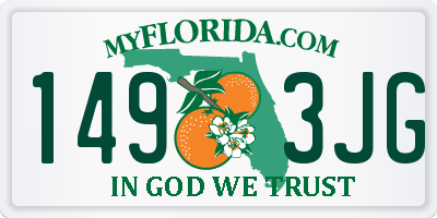 FL license plate 1493JG