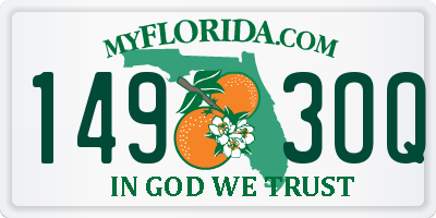 FL license plate 1493OQ