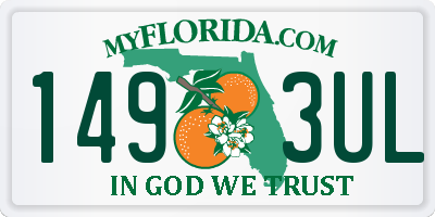 FL license plate 1493UL