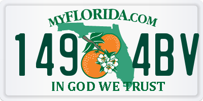 FL license plate 1494BV