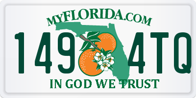 FL license plate 1494TQ