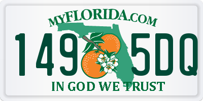 FL license plate 1495DQ