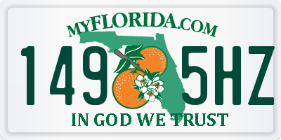 FL license plate 1495HZ
