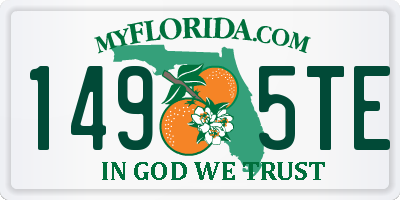 FL license plate 1495TE