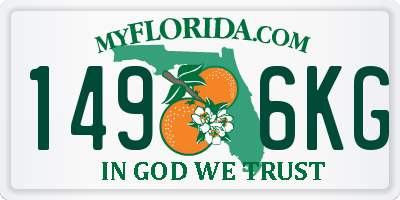 FL license plate 1496KG