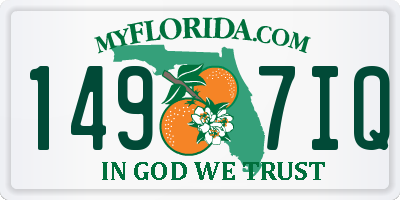 FL license plate 1497IQ